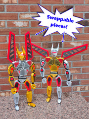 10 Inch Custom Articulated Toy Robots | Gold or Silver