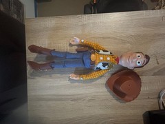 Thinkway Toy Story woody, Thinkway buzz and a pull-string Jessie doll with hat