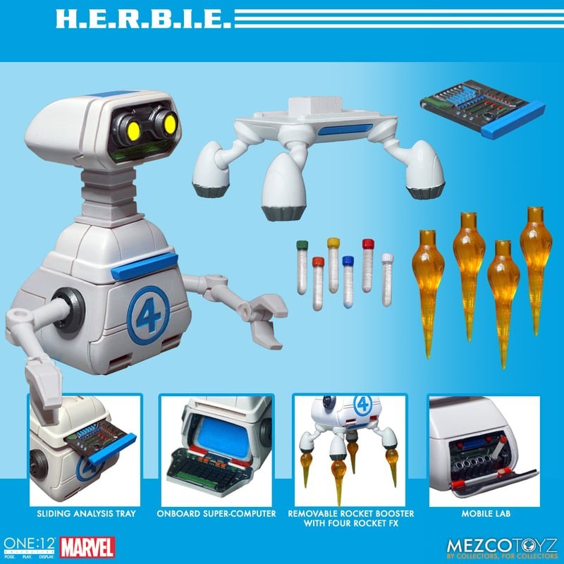 Mezco Toyz 1:12 One:12 Collective Fantastic Four H.E.R.B.I.E.