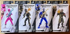 Power Rangers Lightning Collection Lot – Tommy Oliver Black Ranger + Pink, Blue