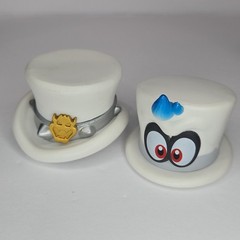 Super Mario Odyssey 1.5″ Cappy Bowser Peach Veil Wedding Hat Bottle Caps T-Arts