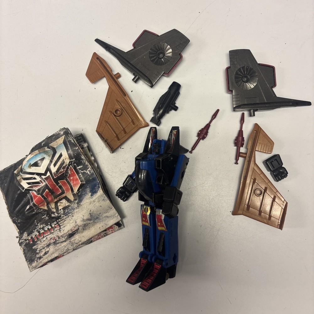 Vintage 1985 Hasbro Transformers G1- Dirge Jet (Missing Pieces) Xtra Parts