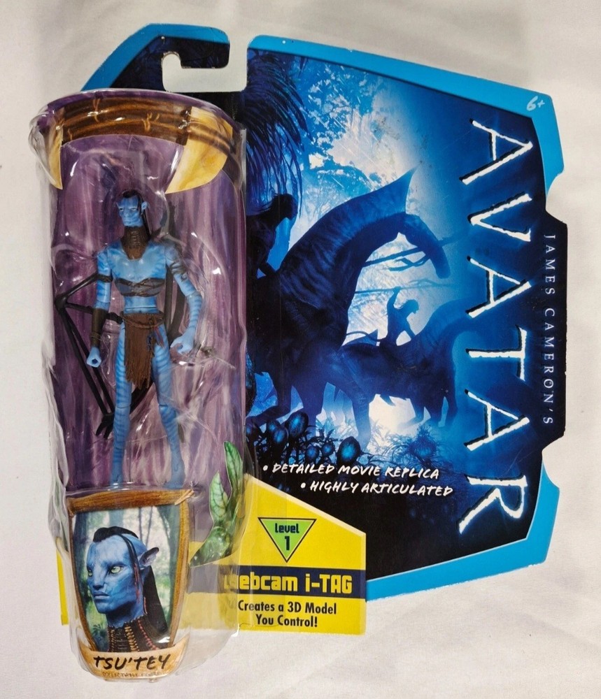 Tsu’Tey James Cameron’s Avatar Webcam i-Tag 4″ Tsu Tey Figure Mattel 2009 -NEW