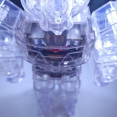 Super7 Cyborg Mighty Morphin Power Rangers Megazord Clear Figure – No Box