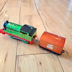 HTF! GOLDEN THOMAS, METALLIC JAMES & PERCY! Thomas Train Motorized Trackmaster