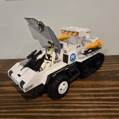 1985 G.I. Joe Snow Cat With Frostbite Driver. Complete. Hasbro ARAH. Read