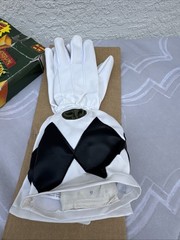 Vintage Black Ranger Gloves Mighty Morphin Power Rangers 1994 Bandai w/Box
