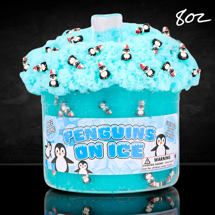 Penguins on Ice “Rock Candy Scented” Icee Slime 8oz – Dope Slimes