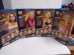 WWE Complete Set of 4 Bulldog RVD Bobby Heenan Hennig Elite legends 29 figures