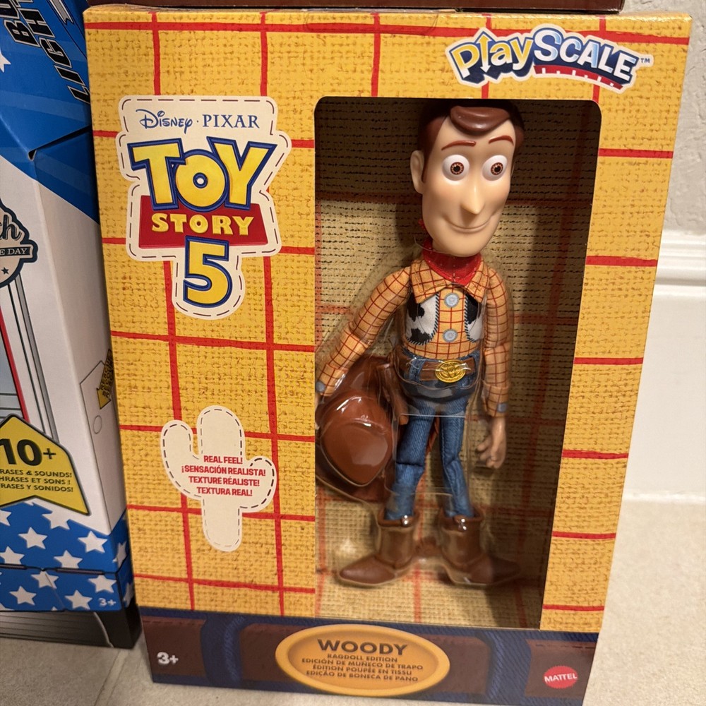 Disney Pixar Toy Story 5 Woody Ragdoll Edition Figure PlayScale Mattel New