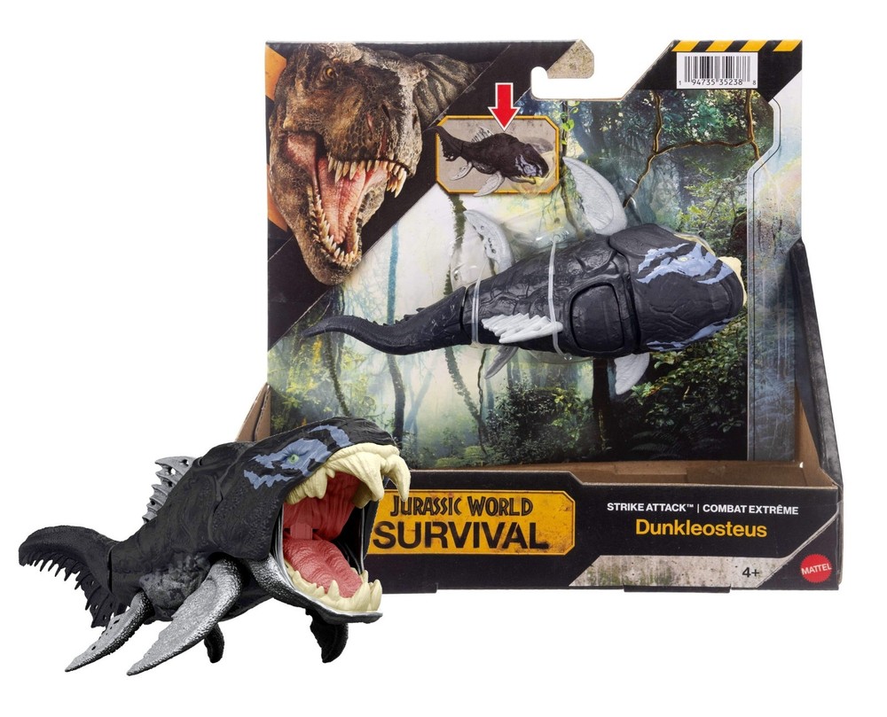 Jurassic World Survival Strike Attack Dunkleosteus 6in. Figure New in Box