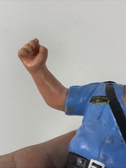 WWF LJN Superstars 1989 Big Bossman Black Card Wrestling Action Figure WWE