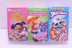 Garbage Pail Kids Cereal Set Skull Crunch Barf Bits Exclusive 3 Pack