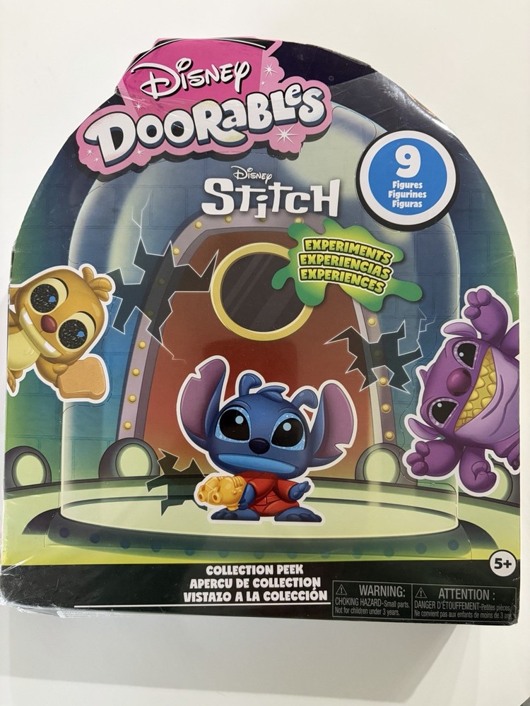 Just Play Disney Doorables Stitch Experiments Collection Peek, 9 Collectible 1.5