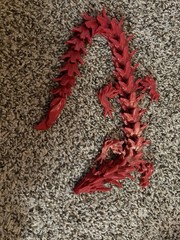 3D Printed Toys 7 Piece. Dragon, Axolotl, Turkey, Highland Cow, Sloth And More ￼