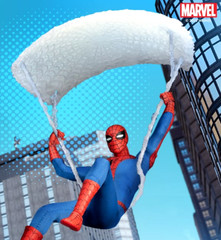 Mezco One:12 The Amazing Spider-Man – WEB PARACHUTE & SLINGSHOT 1/12 Scale