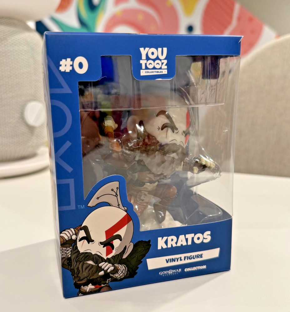 YouTooz God of War Ragnorak Kratos Vinyl Figure w/ Protector Case Playstation