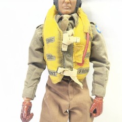 1/6 21ST CENTURY CUSTOM WW2 USAAF FIGHTER PILOT Figure PARACHUTE. Free shipping!