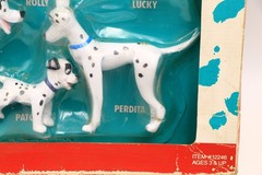 Extremely RARE Justoys Bend-Ems 101 Dalmatians 6-Piece Gift Set ON CARD New**