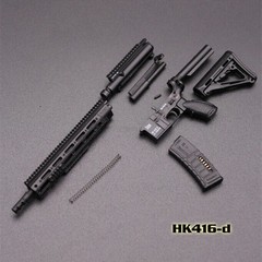 1:6 Scale M4 HK416 Assault Rifle Weapon Gun 12” Action Figure Soldier Plastic