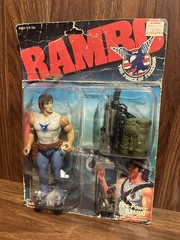 1985 Fire Power Rambo from Rambo Force of Freedom Coleco Figure