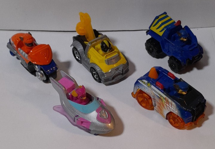 Paw Patrol Car Vehicle Lot of 5