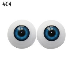1pair Realistic Half Round Hollow Back Fake Eyes Eyeballs DIY Halloween Prop