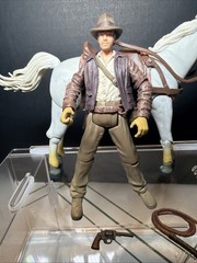 Indiana Jones 2008 Hasbro Raiders of the Lost Ark Indy figure w/ horse Loose