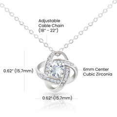Gift for Wife Pendant Love Knot Necklace