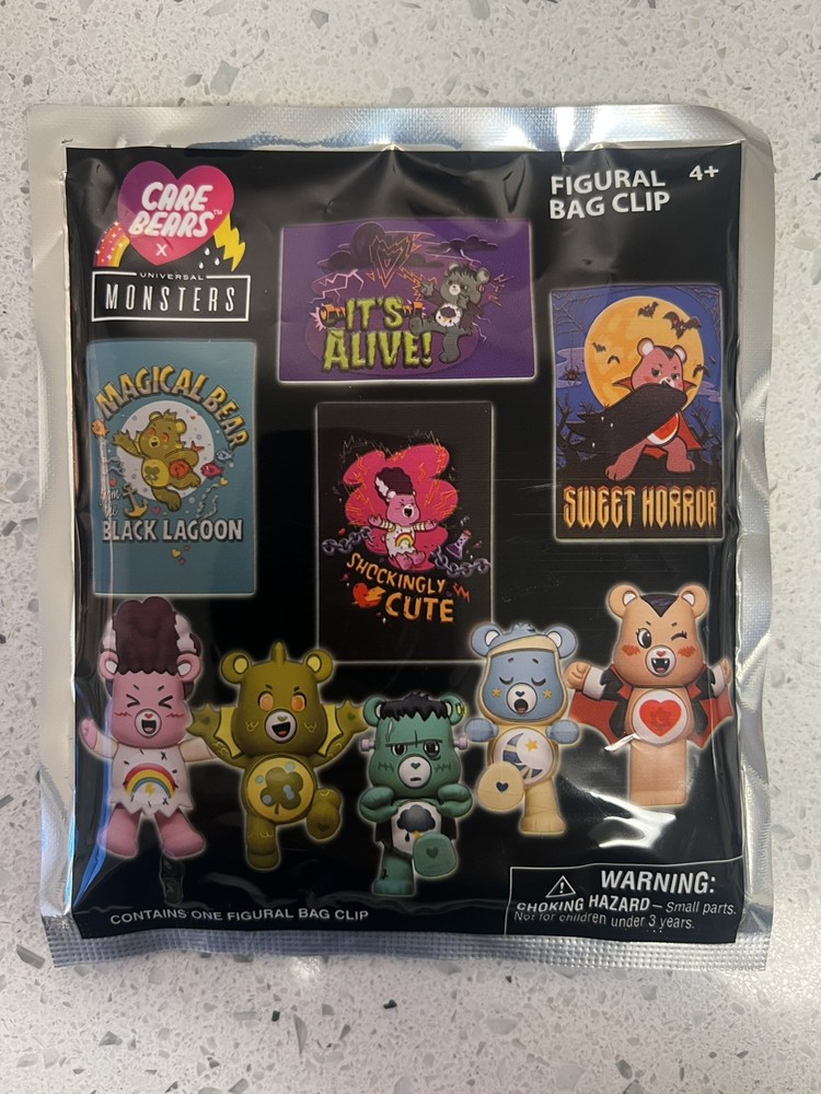 Care Bears x Universal Monsters Figural Bag Clip Blind Bag Series: New / Mystery