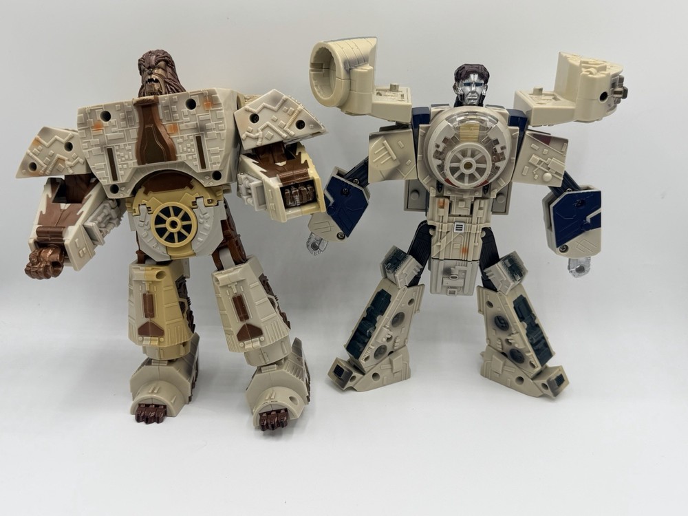 2006 Hasbro Star Wars Transformer Millenium Falcon Han Solo Chewbacca Read Below