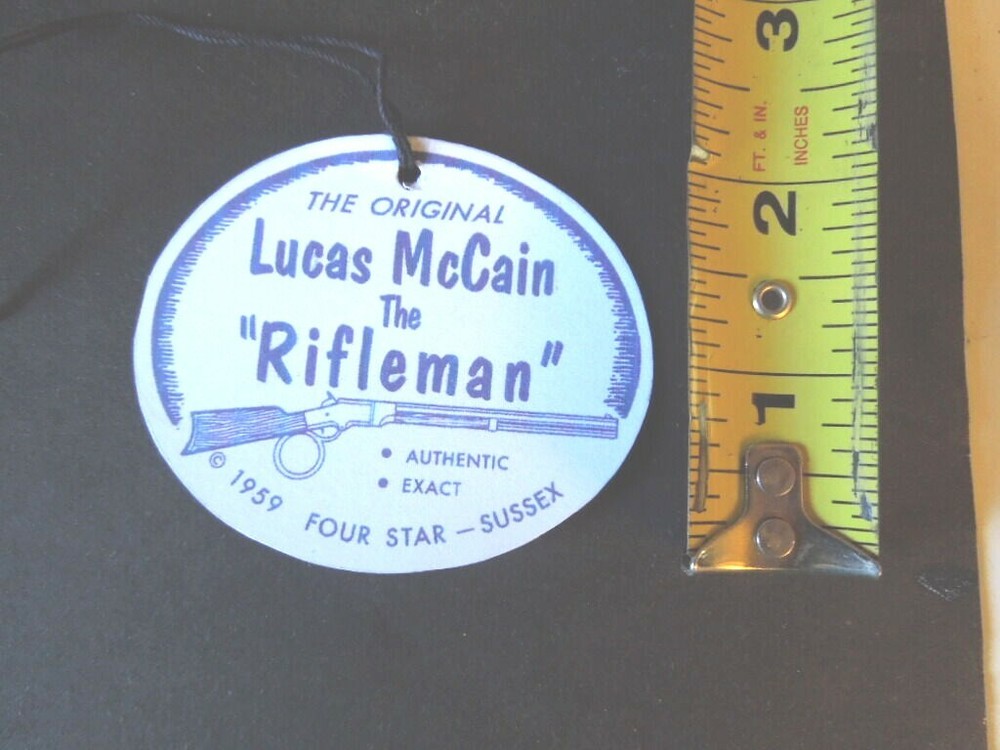 1950’s Lucas McCain Hartland Western Rider Set custom reproduction Hang Tag