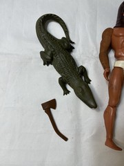 Vintage Mattel Big Jim Crocodile Bamboo Launcher Parts Lot 1974 ZORAK