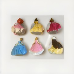 Disney Store Lot Of 6 Disney Princess Characters Figurines Playset/Cake Toppers