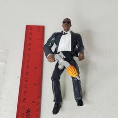 1997 Galoob Men in Black Alien Ambush Agent J Action Figure Loose with Gun MIB