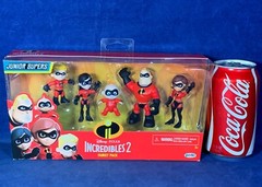 NEW Incredibles 2 JUNIOR SUPERS Family Pack 6 FIGURES Jack MR & MRS Violet DASH