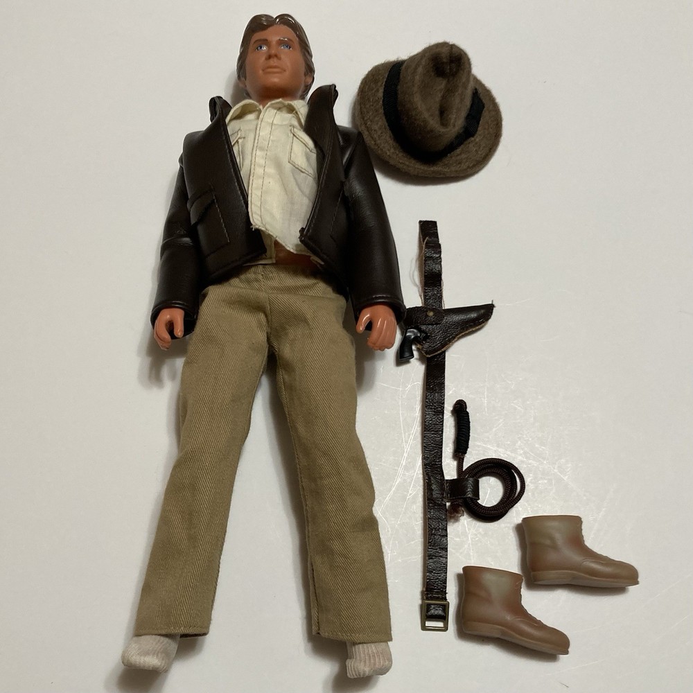 Vintage 1981 Indiana Jones Harrison Ford 12″ Doll Figure Kenner Hat Whip Gun Blt
