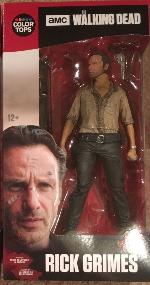 Mcfarlane Walking Dead tv series 7″ scale Rick Red color tops box in stock #1