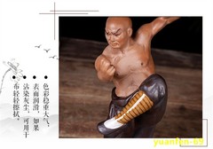 Shaolin Monk Chinese Kung Fu MARTIAL ARTS Figurines Statue Model Ceramics Gift
