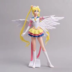 9-inch Super Sailor Moon Tsukino Usagi w/Wings Action Figure Toy Statue Decor