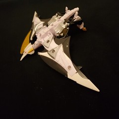 2003 Bandai Power Rangers Dino Thunder White Drago Zord Raptor Toy Rider White