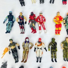 1980s 1990s GI Joe ARAH 3.75 Action Figures Lot 42 Figures Weapons Accessories