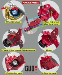 Hollow hip foot Filler Upgrade Kit For SS86 Windcharger Filling Parts- GO BETTER