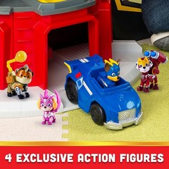 , Mighty Lookout Tower with 4 Exclusive Bonus Action Figures, Toy Car, Lights an