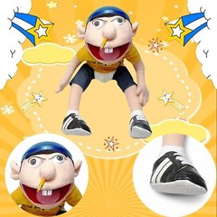 24inch Jeffy Puppet Hand Puppet Plushie Toy, Fun Naughty Puppet Toy