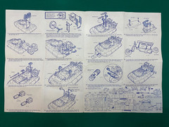 GI JOE Vintage BLUEPRINTS INSTRUCTIONS sheet KILLER WHALE 1984