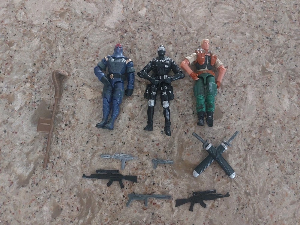 G.I. JOE Spy Troops the Movie Pack and 3.75 action figure 3-pack with Snake Ey