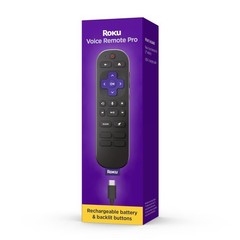 Roku Voice Remote Pro Wireless Remote Control with Rechargeable Battery