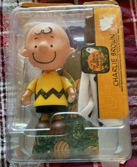 Three Peanuts: CHARLIE BROWN 5″ Figures, Halloween And Two Christmas