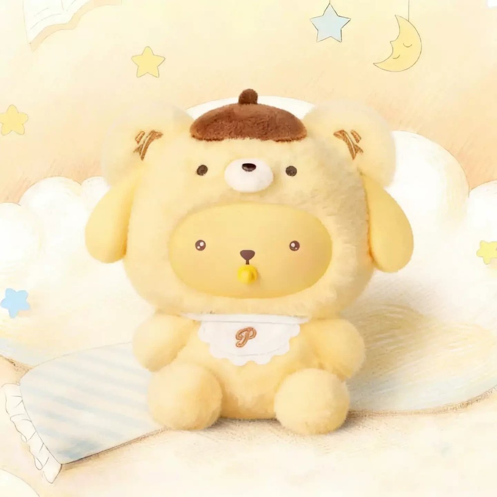 TOP TOY Sanrio Little Bear Planet Plush Pendant Blind Box Pompompurin Secret New
